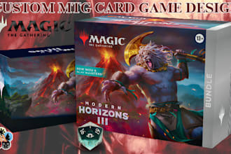 design custom mtg cards, tcg cards, playing cards and card decks
