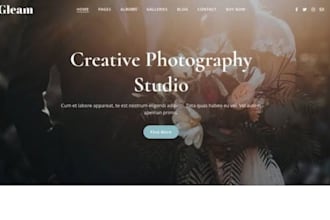 build wix photographer website portfolio photography booking website