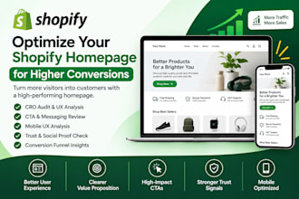 optimize your shopify homepage for higher conversions