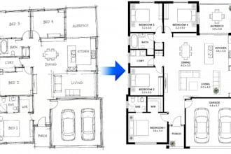 create image to autocad hand sketch to cad pdf to dwg and cad conversion