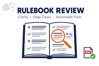 proofread and review your board game rulebook for clarity and edge cases