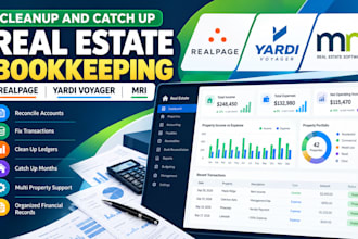 cleanup and catch up realpage yardi voyager and mri real estate bookkeeping