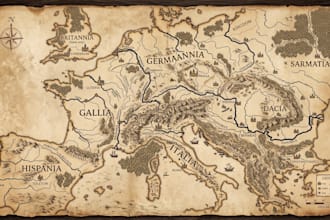 design medieval fantasy maps, kingdom maps, world maps and rpg maps