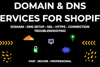 connect your domain to shopify and fix dns issues
