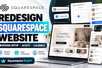 redesign squarespace website squarespace booking setup acuity scheduling calendl