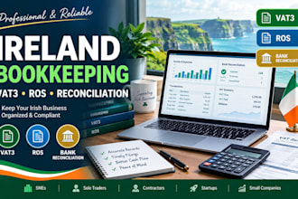 do ireland bookkeeping, vat returns, payroll and bank reconciliation