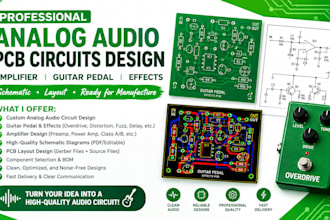 analog audio pcb circuits design amplifier guitar pedal effects schematic layout