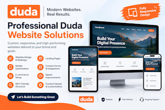 create, redesign, and customize your duda website