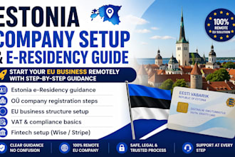 guide you to register estonia company and e residency for foreigners