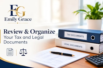 review and organize your tax and legal documents