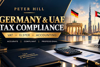 do germany and uae accounting, vat filing, tax compliance and elsterx