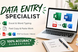 do 2 hours of copy paste and excel date entry for 5  per hour