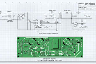 design chicago ac dc smps power pcb and circuit schematics