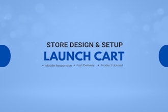 design, build, redesign, or customize your launch cart store