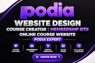podia website design podia course creator membership online course website podia