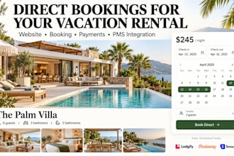 build a vacation rental direct booking website