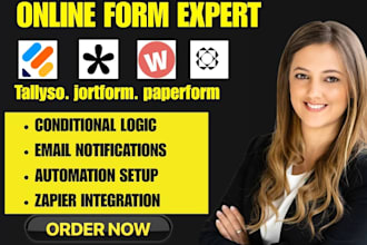 setup tallyso jotform paperform survey quizzes with conditional logic automation