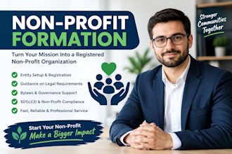 do nonprofit formation registration ein and 501c3 tax exempt setup