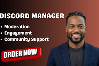 be your discord manager, a discord manager for community support