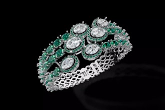 custom 3d diamond bracelet,cad,3dm,iced bangle for 3d printing,gemstone ring stl