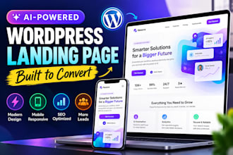 build a modern ai powered wordpress landing page