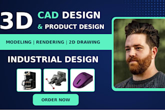do 3d product modeling 3d cad modeling, photorealistic and 3d product rendering