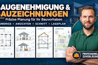 draft city permit and construction drawings in autocad