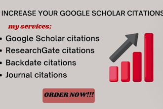 increase and backdate google scholar citations using researchgate and journals