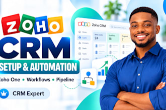 zoho crm setup, zoho one zoho campaign zoho form zoho desk as zoho expert