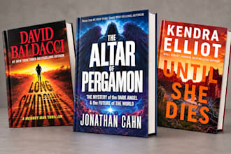 create crime fiction ebook cover design, action thriller amazon KDP book cover