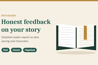 beta reader honest manuscript feedback