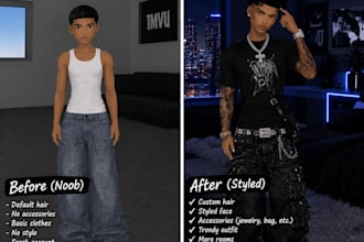 custom imvu avatar design