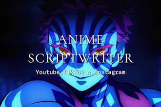 write high retention anime scripts and recap video scripts