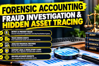 do forensic accounting report, investigate fraud and trace hidden asset