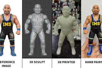 sculpt a custom 3d human figure, character or any 3d model for 3d printing
