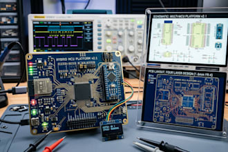 design pcb, schematic, pcb layout, esp32, stm32 and arduino