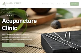 build squarespace massage website acupuncturist website wellness center website