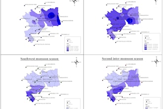 create gis climate maps and environmental analysis map layouts