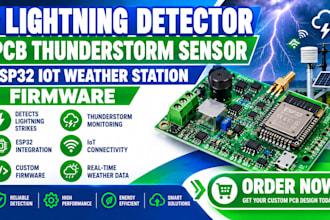 do lightning detector pcb thunderstorm sensor esp32 iot weather station firmware