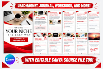 design startup guides, business checklists, business workbooks pdf leadmagnet
