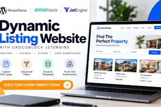 build a dynamic wordpress listing website with crocoblock jetengine