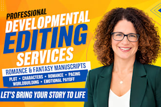 developmental edit your romantasy novel for chemistry, pacing, character arcs