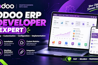 be your expert odoo developer, odoo erp customization, configuration and setup