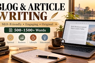 write SEO blog posts and engaging articles for your website