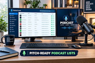 find top podcast guest, create podcast list and handle influencer research fast