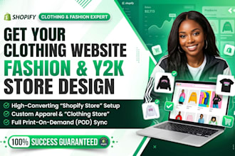 build clothing website setup fashion store design  shopify store clothing store