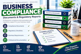 create business compliance documents and regulatory reports