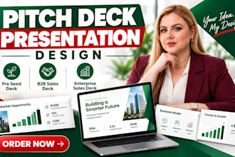 design pre seed fundraising, b2b sales, enterprise sales deck, investor pitch