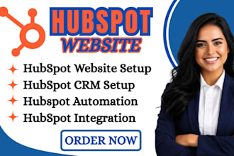 setup hubspot CRM, email templates, hubspot landing page, hubspot website