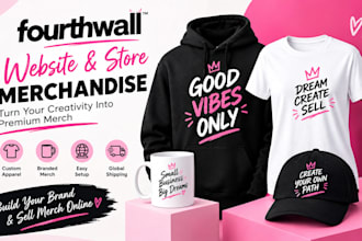 launch a custom fourthwall store for your merch and print on demand brand
